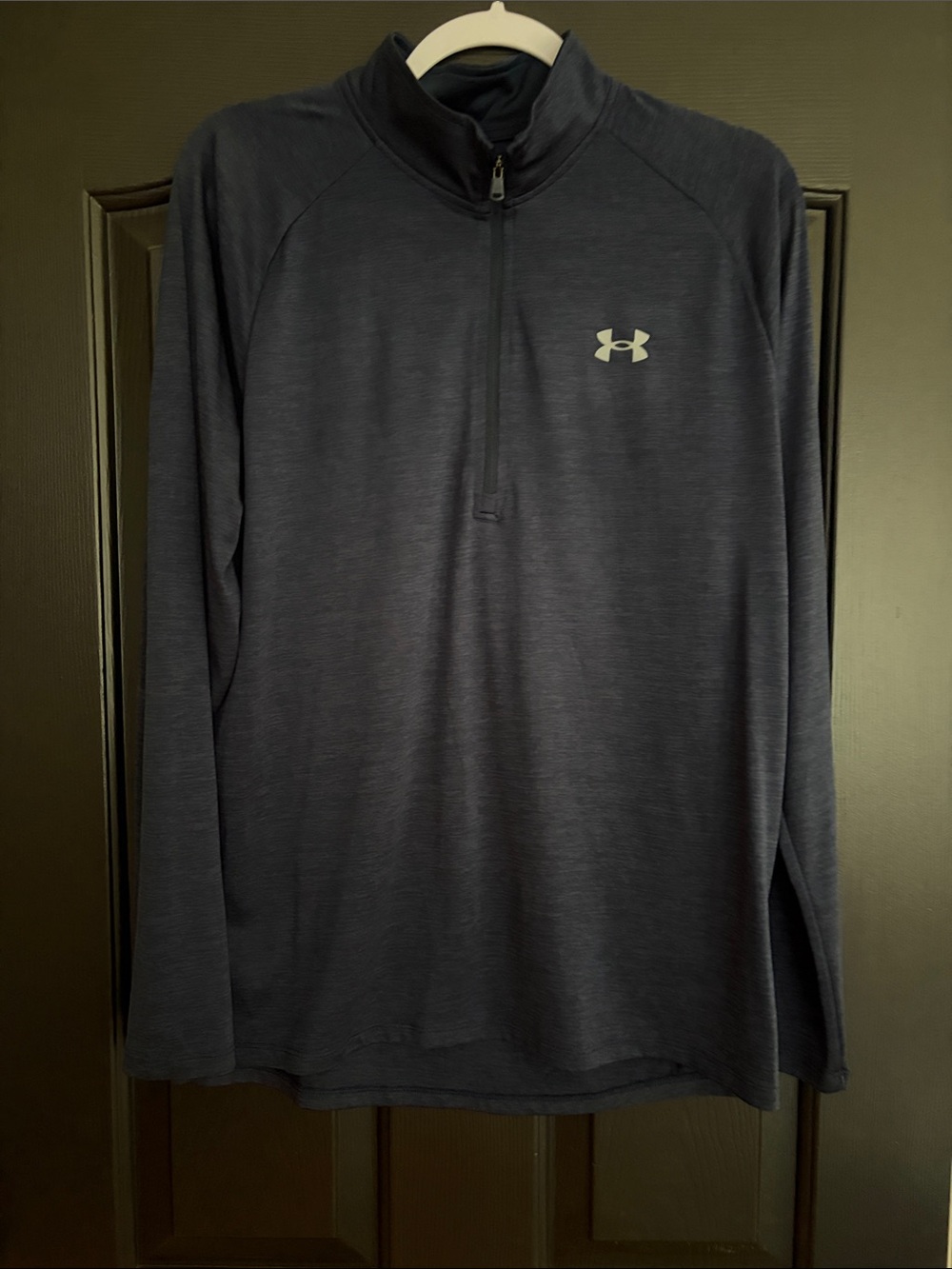 Under Armour Navy Blue Quarter-Zip Pullover